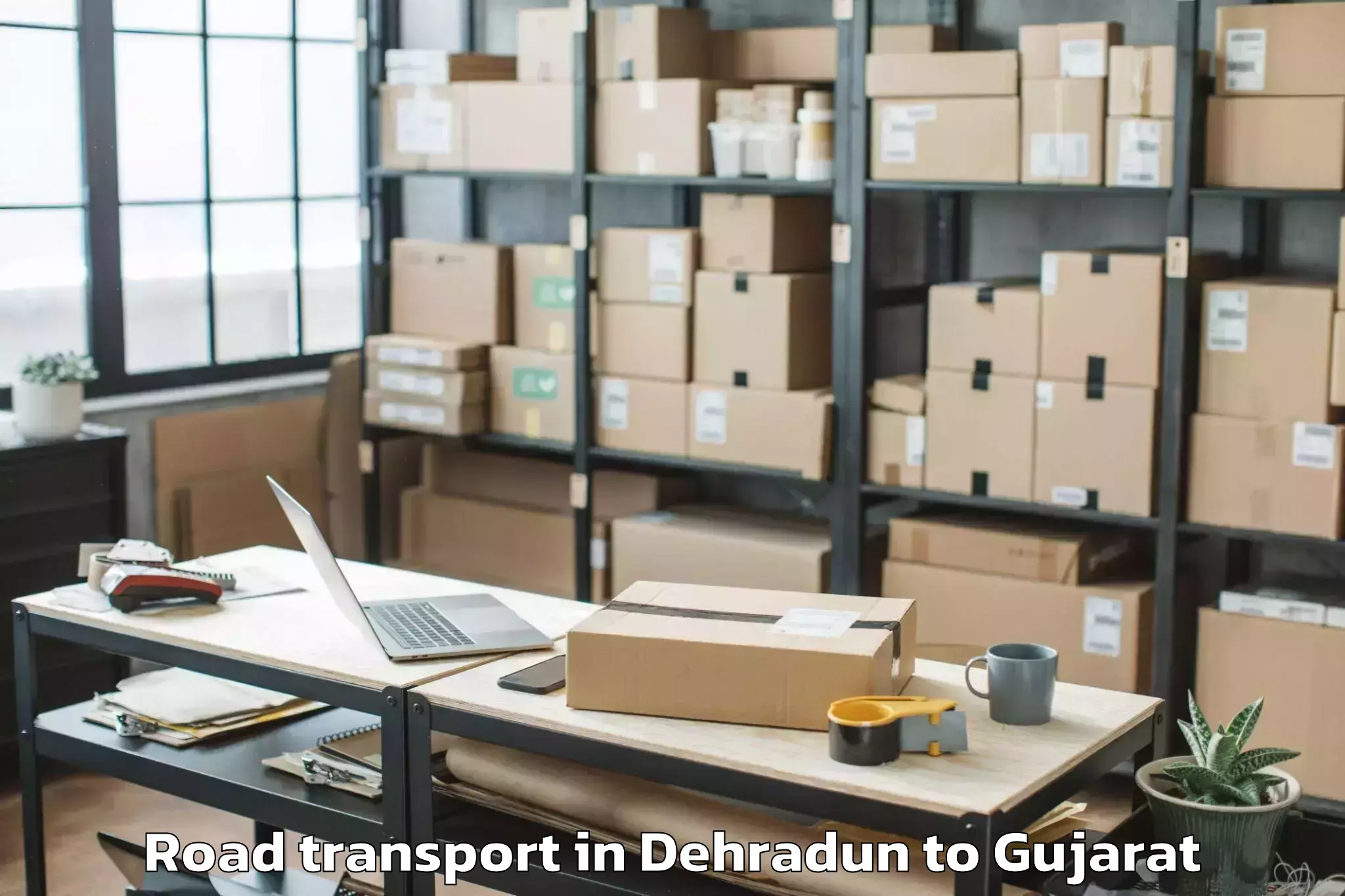 Affordable Dehradun to Mahemdavad Road Transport